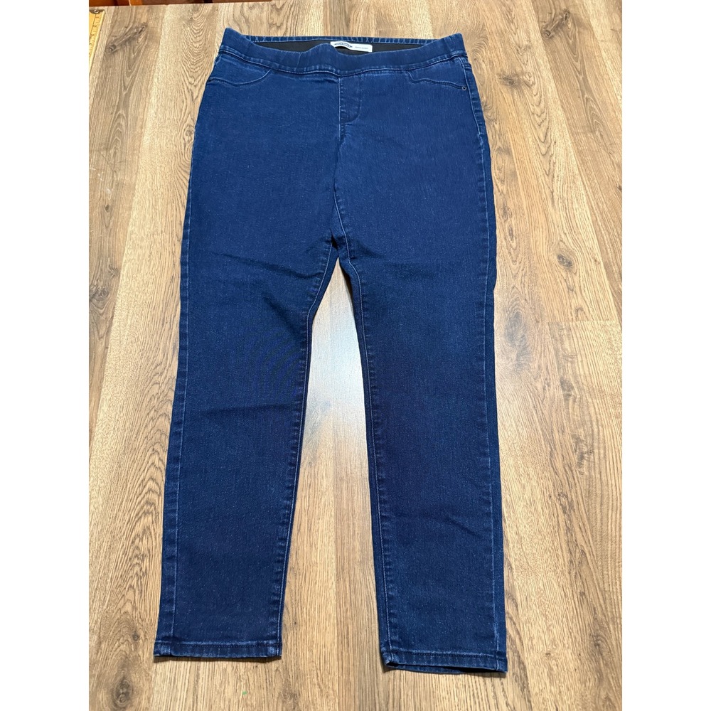 Old Navy Jeans Women Size 14 Blue Pants Pull On Jegging Stretch Dark Wash